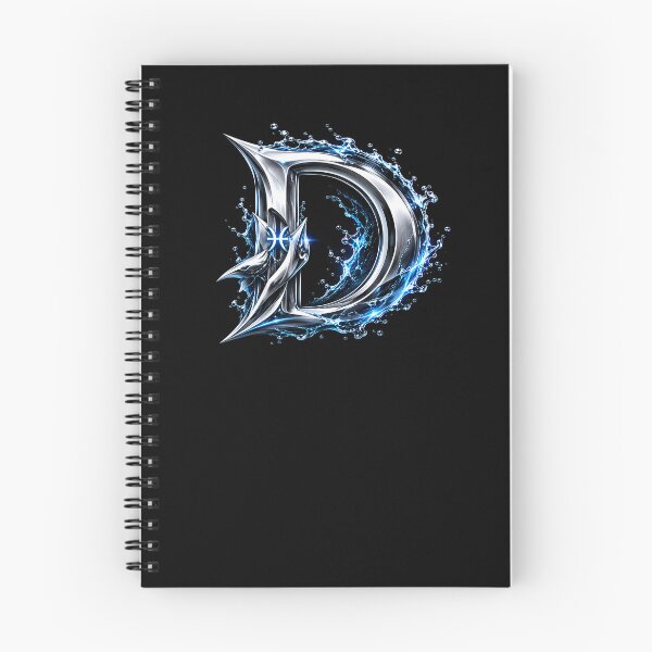 Item preview, Abyssal Finforge: The Pisces Shark Letter D designed and sold by BlissBlvdShop.