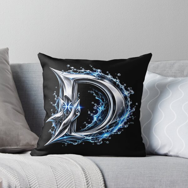 Item preview, Abyssal Finforge: The Pisces Shark Letter D designed and sold by BlissBlvdShop.