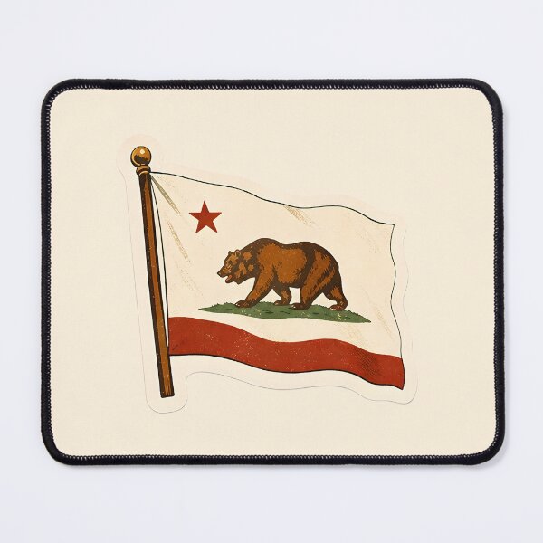 Item preview, California Bear Flag Watercolor designed and sold by ChemicalXShop.