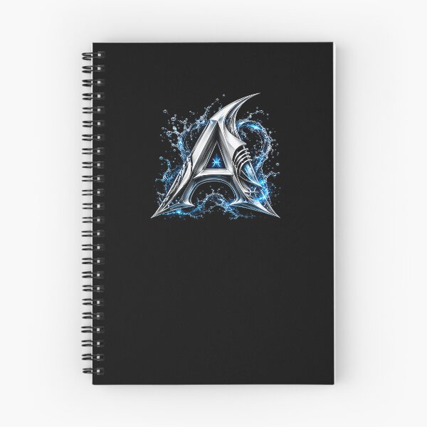 Item preview, Abyssal Finforge: The Pisces Shark Letter A designed and sold by BlissBlvdShop.