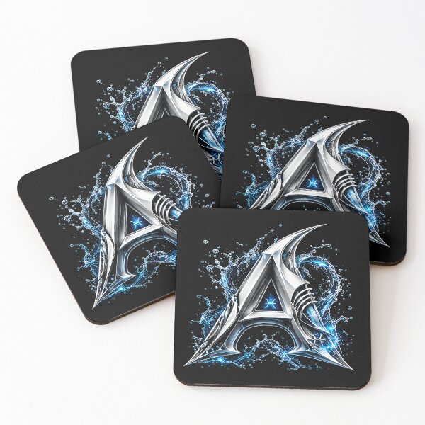 Item preview, Abyssal Finforge: The Pisces Shark Letter A designed and sold by BlissBlvdShop.