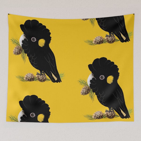 Item preview, Yellow tailed Black Cockatoo Australian Bird designed and sold by Karin Taylor.