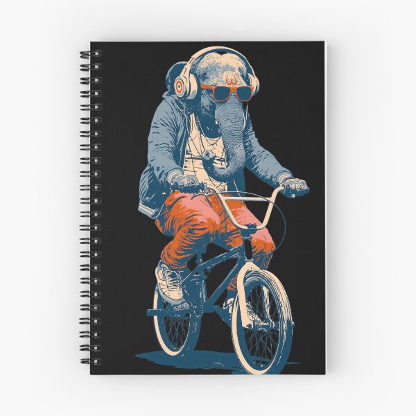Item preview, Hipster Elephant Riding BMX Bicycle Ganesha Pop Art designed and sold by PANNARUK THAILAND.