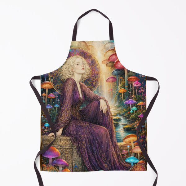 Item preview, Ethereal Woman in Mushroom Forest designed and sold by Andy Gambino Art.