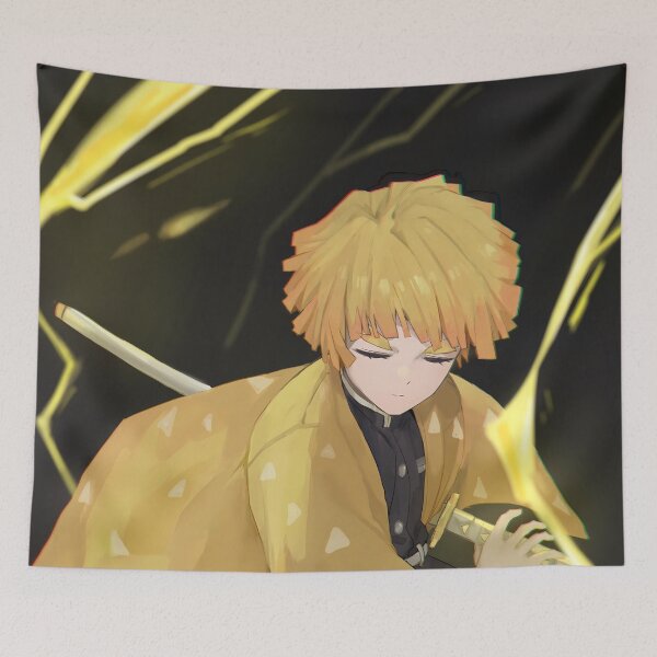 Item preview, Zenitsu Agatsuma kimetsu no yaiba Calm Thunder Aura designed and sold by PMartistStudio.