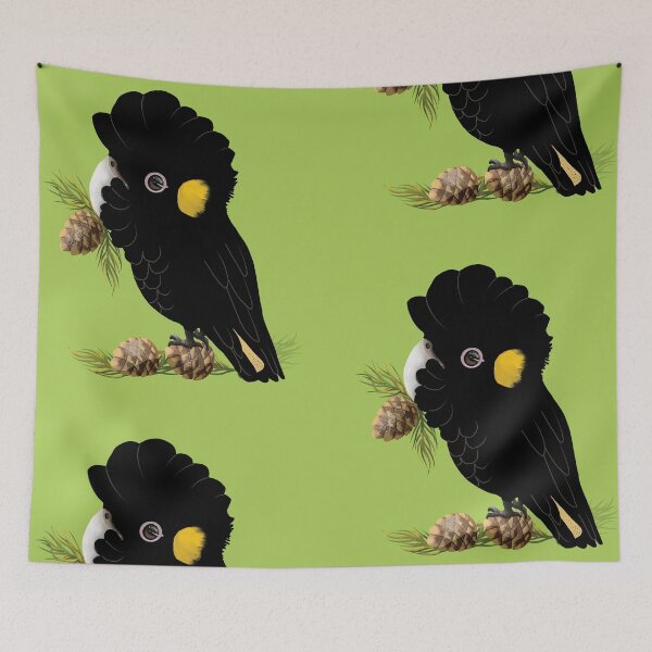 Item preview, Yellow tailed Black Cockatoo Australian Bird designed and sold by Karin Taylor.