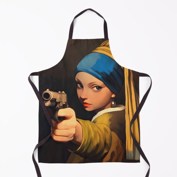 Item preview, Girl with Pearl Earring Gun Parody designed and sold by obstinator.