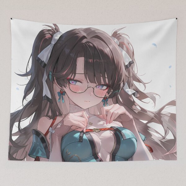 Item preview, Zhezhi Wuthering Waves Teal Portrait Waifu designed and sold by PMartistStudio.
