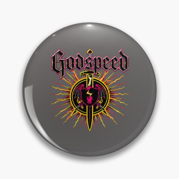 Item preview, Godspeed Thunder Crest – Gothic Heraldic Emblem designed and sold by bakazel.