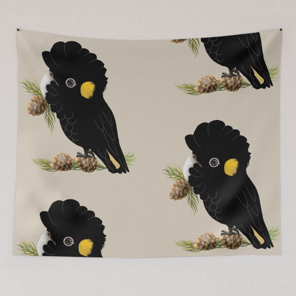 Item preview, Yellow tailed Black Cockatoo Australian Bird designed and sold by Karin Taylor.