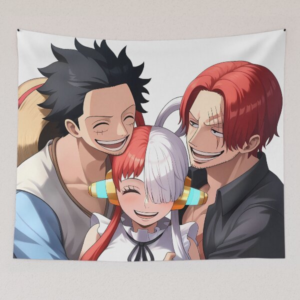 Item preview, Uta One Piece Happy Pirate Family Hug designed and sold by PMartistStudio.