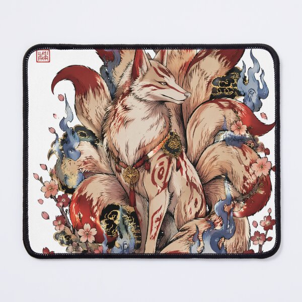 Item preview, Kitsune Fox Spirit | Japanese Mythology Nine-Tailed Fox Art designed and sold by kaxymax.