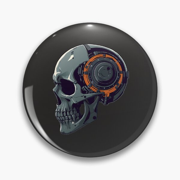 Item preview, Intricate Cyberpunk Mechanical Skull Art designed and sold by 77Clover.