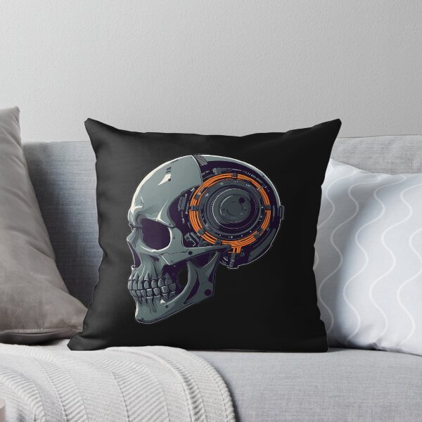 Item preview, Intricate Cyberpunk Mechanical Skull Art designed and sold by 77Clover.