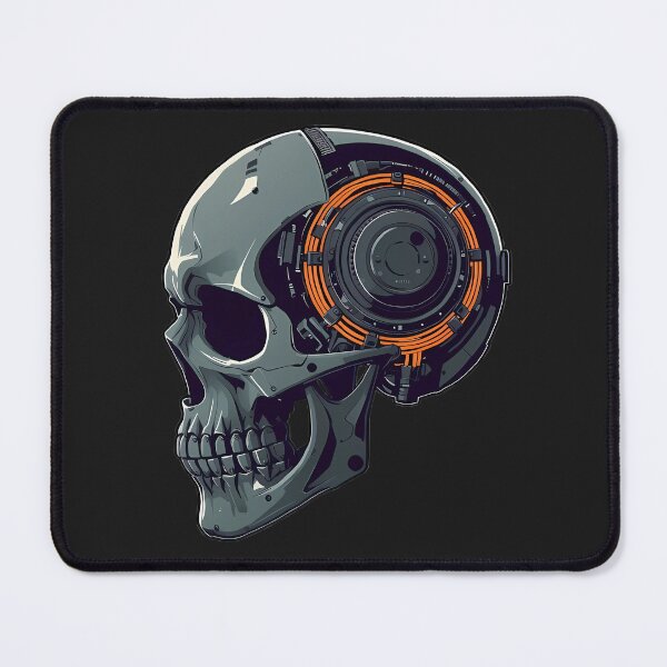 Item preview, Intricate Cyberpunk Mechanical Skull Art designed and sold by 77Clover.
