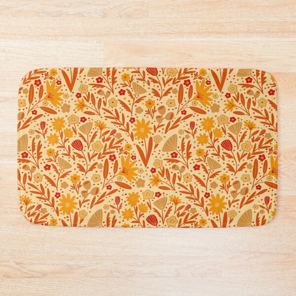 Item preview, Retro Boho Floral Fans - fbdb9d designed and sold by knitetgantt.
