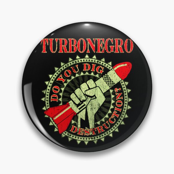 Item preview, Grungy Circular Stamp Featuring Fist Gripping Missile designed and sold by radical-merch.