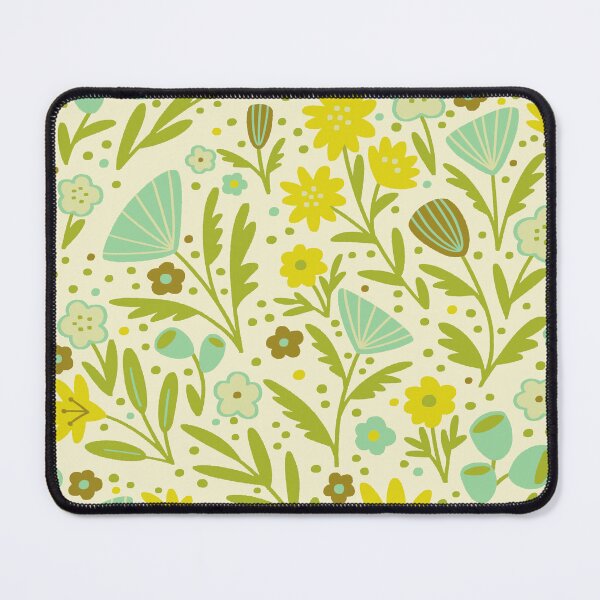 Item preview, Retro Boho Floral Fans - f5f1ce designed and sold by knitetgantt.