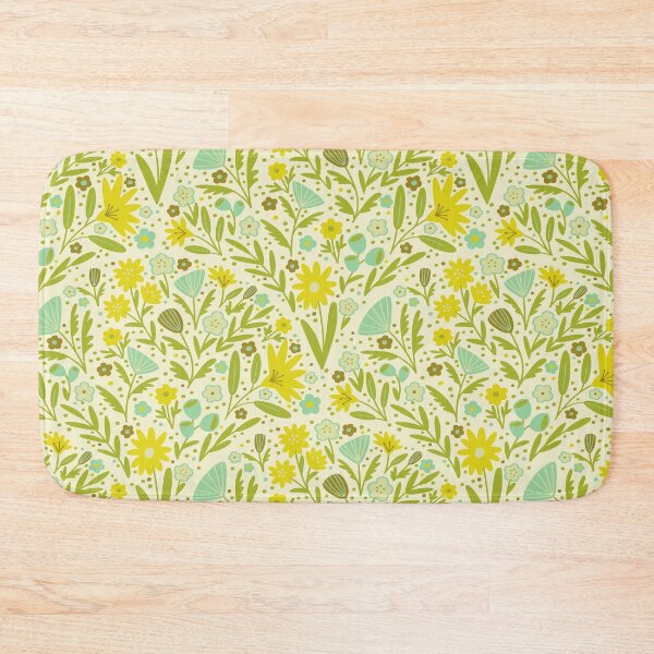 Item preview, Retro Boho Floral Fans - f5f1ce designed and sold by knitetgantt.