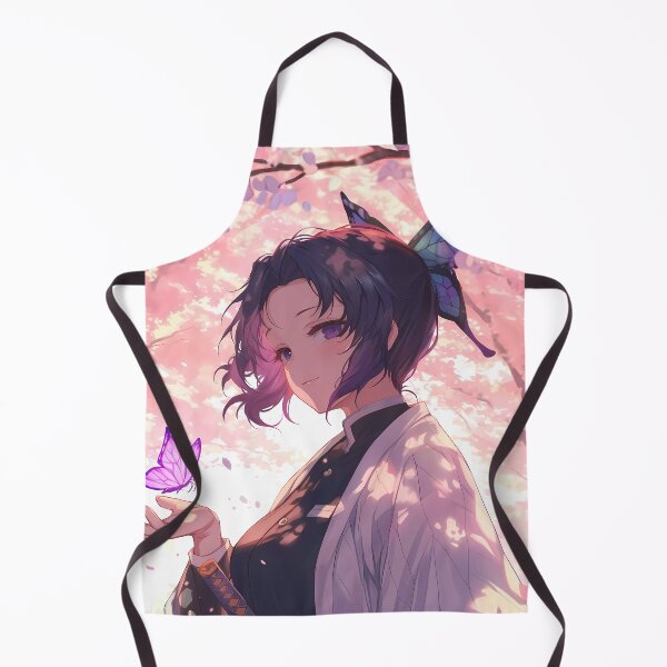 Item preview, Shinobu Kocho Demon Slayer Sakura Butterflies Pink Twilight Mood designed and sold by PMartistStudio.