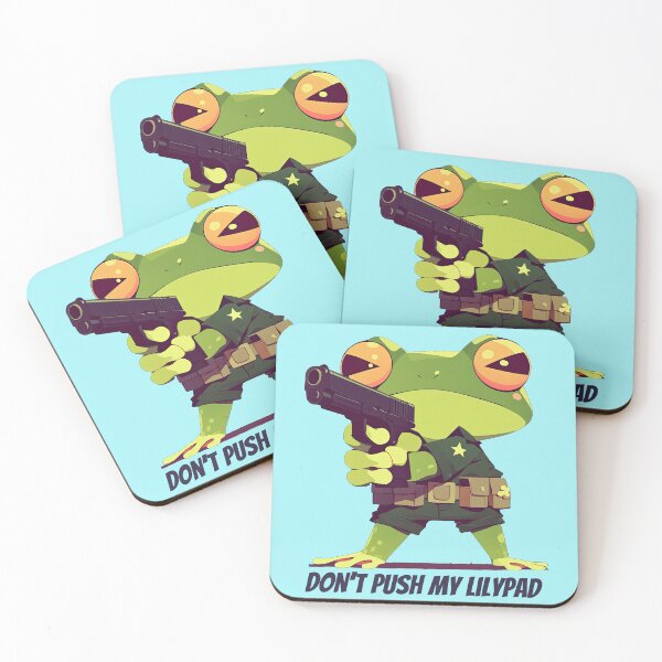 Item preview, Don't Push My Lilypad Funny Frog designed and sold by obstinator.