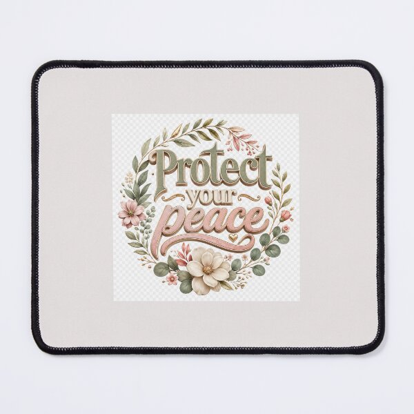 Item preview, Protect Your Peace Botanical Badge designed and sold by TaiwoDesigns.