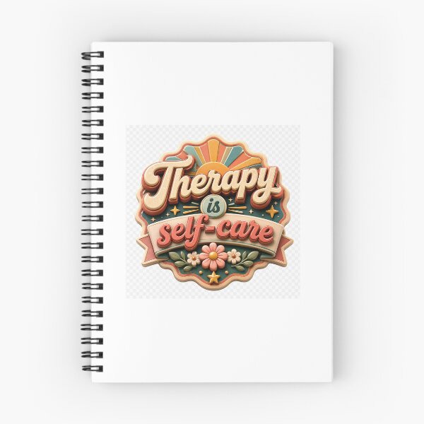 Item preview, Therapy Is Self-Care Retro Badge designed and sold by TaiwoDesigns.
