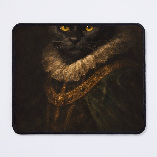 Item preview, Bombay Cat Royal Portrait - The Midnight Scholar | High Renaissance Black Cat Art | Dark Academia Gift designed and sold by TheOdetteEdit.