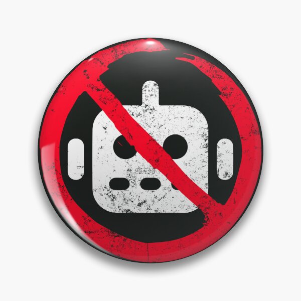 Item preview, No AI Logo / Anti-AI Symbol designed and sold by Frank J. Art.