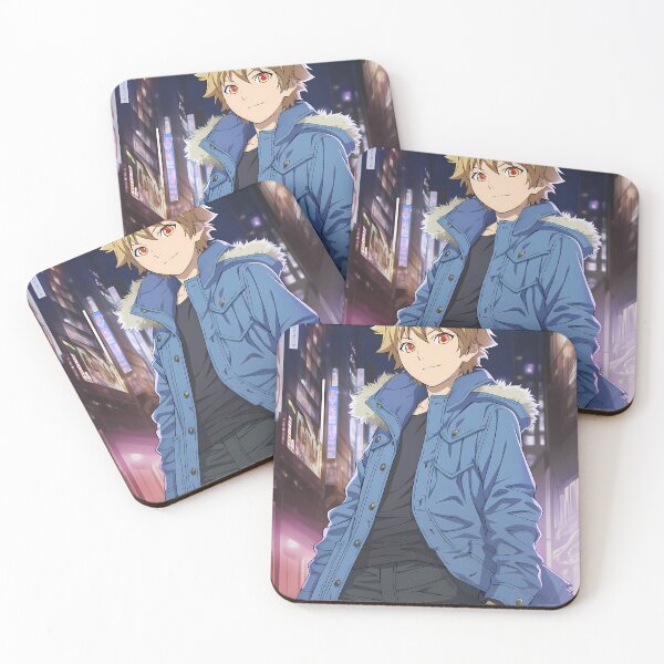 Item preview, Yukine Noragami Blue Jacket Neon Night City Vibe designed and sold by Williamhallano.
