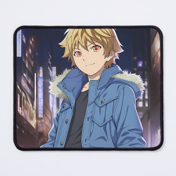 Item preview, Yukine Noragami Blue Jacket Neon Night City Vibe designed and sold by Williamhallano.