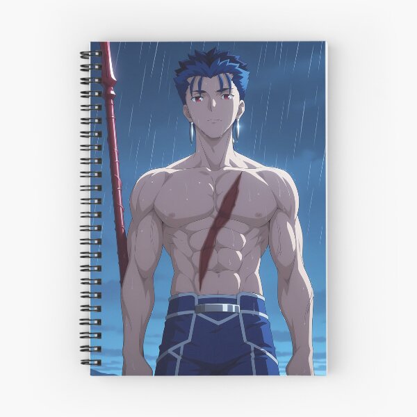 Item preview, Lancer Fate Stay Night Calm Rain Night Blue Portrait designed and sold by Williamhallano.