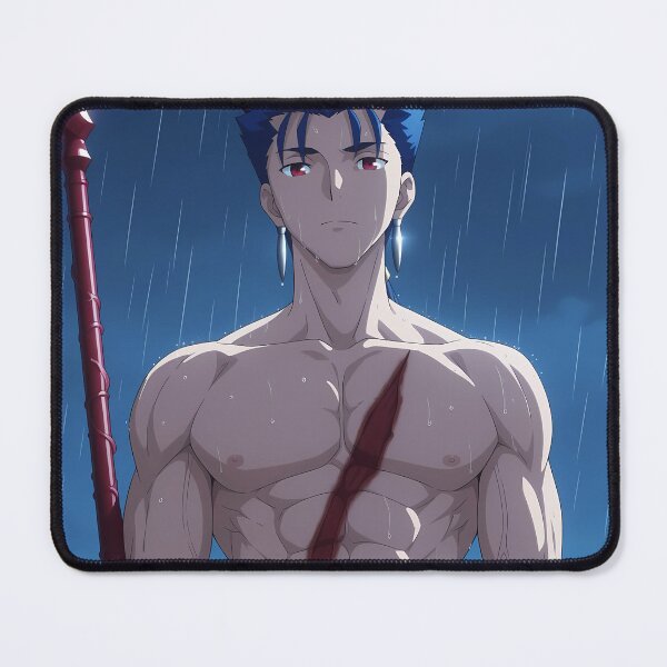 Item preview, Lancer Fate Stay Night Calm Rain Night Blue Portrait designed and sold by Williamhallano.
