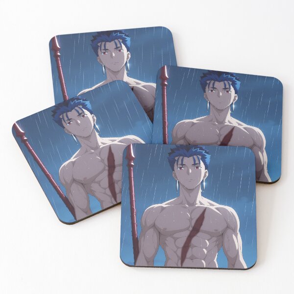 Item preview, Lancer Fate Stay Night Calm Rain Night Blue Portrait designed and sold by Williamhallano.