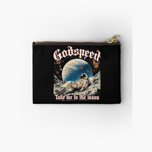 Item preview, Godspeed Take Me to the Moon – Astronauta, Mariposas & Planeta Retro designed and sold by bakazel.
