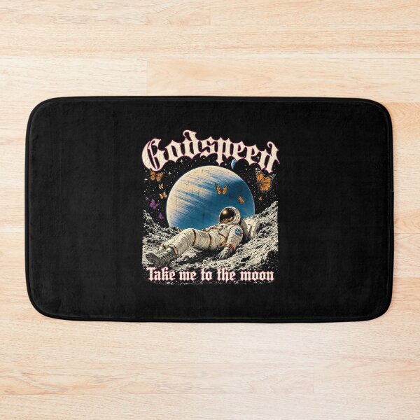 Item preview, Godspeed Take Me to the Moon – Astronauta, Mariposas & Planeta Retro designed and sold by bakazel.