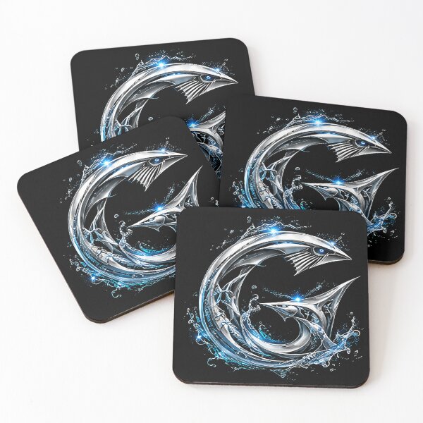 Item preview, Abyssal Finforge: The Pisces Shark Letter G designed and sold by BlissBlvdShop.