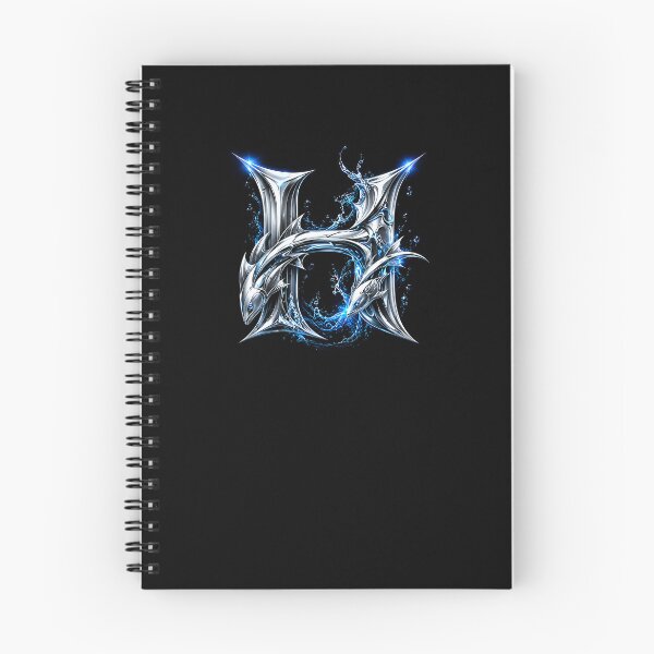 Item preview, Abyssal Finforge: The Pisces Shark Letter H designed and sold by BlissBlvdShop.