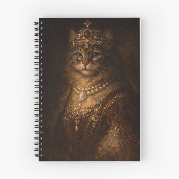 Item preview, Siberian Cat Royal Portrait - The Imperial Tsaritsa | Renaissance Northern Empress Cat Art | Luxury Pet Gift designed and sold by TheOdetteEdit.