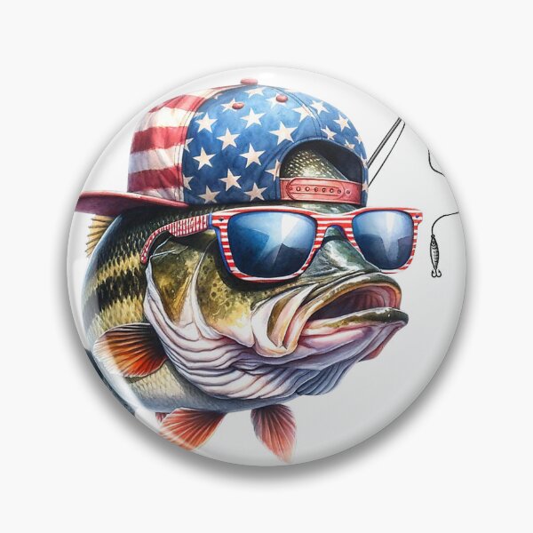 Item preview, American Flag Fishing T-Shirt- Funny Fisherman Gift T-Shirt designed and sold by DArtfulStudio.