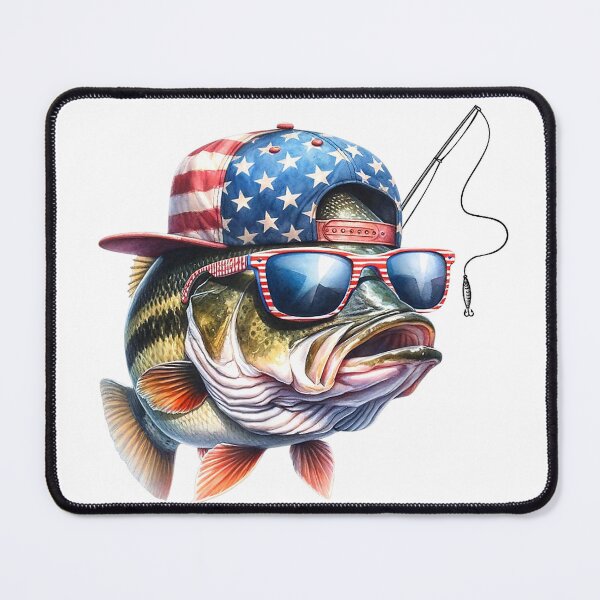 Item preview, American Flag Fishing T-Shirt- Funny Fisherman Gift T-Shirt designed and sold by DArtfulStudio.