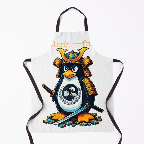 Item preview, Ancient Linux Penguin Samurai Sword Master Coding T-Shirt designed and sold by DArtfulStudio.