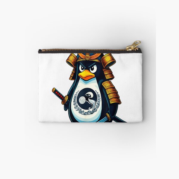 Item preview, Ancient Linux Penguin Samurai Sword Master Coding T-Shirt designed and sold by DArtfulStudio.