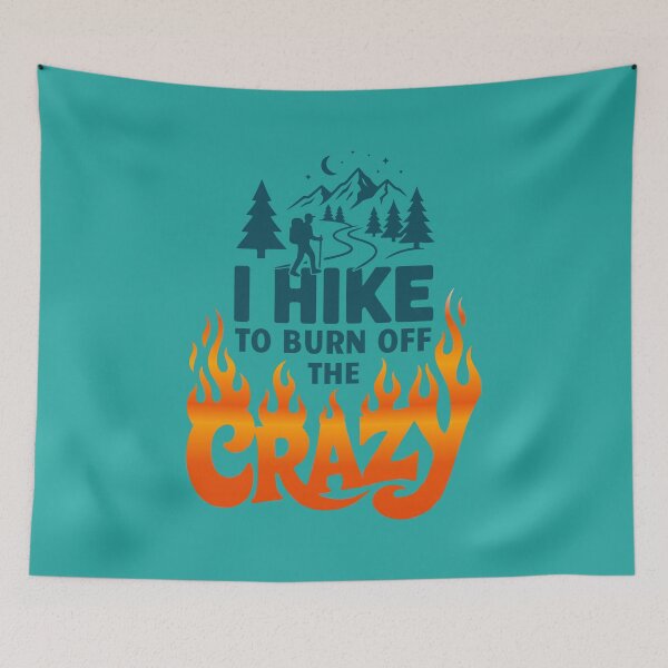 Item preview, I Hike To Burn Off The Crazy Sarcastic Outdoor Humor | Funny Adventure Motivation designed and sold by Magraphx.