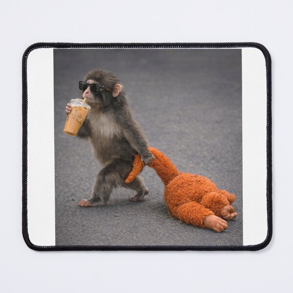 Item preview, Baby Monkey Punch Drinking Iced Coffee Long Sleeve T-Shirt designed and sold by kevincuellar.