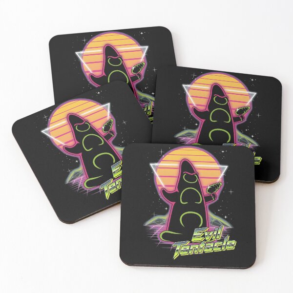Item preview, Evil Tentacle Retro Sunset Ray Gun Graphic designed and sold by mitteeberlin.