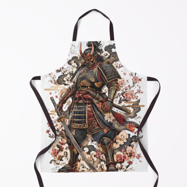 Item preview, Oni Samurai Warrior | Japanese Demon with Katana Tattoo Art designed and sold by kaxymax.