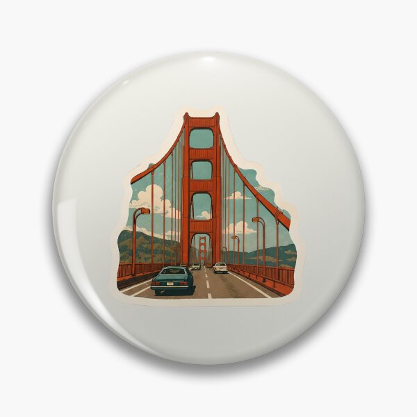 Item preview, Golden Gate Bridge Watercolor – San Francisco Landmark designed and sold by ChemicalXShop.