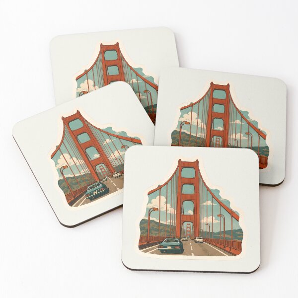 Item preview, Golden Gate Bridge Watercolor – San Francisco Landmark designed and sold by ChemicalXShop.