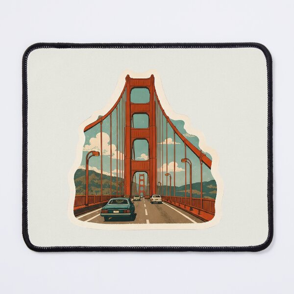 Item preview, Golden Gate Bridge Watercolor – San Francisco Landmark designed and sold by ChemicalXShop.